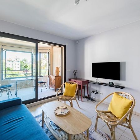 Beau Studio Veranda A Deux Pas De La Mer - Parking Inclus Juan-les-Pins Luaran gambar